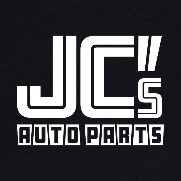 JC Auto Parts - (Double-Sided - White on Solid Color) by jepegdesign
